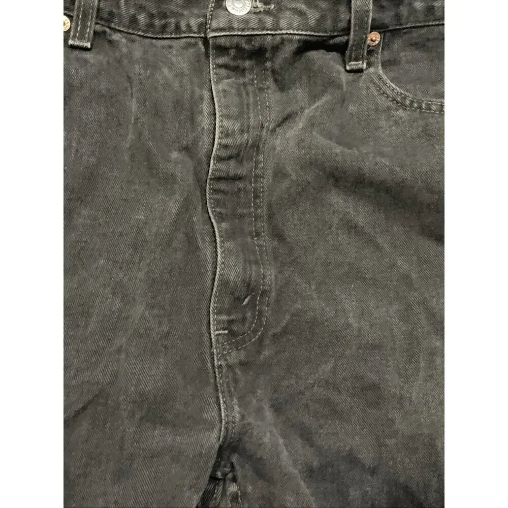 VTG Levis 505 Jeans Mens 40x30 Black Orange Tab Regular Fit Straight Leg 80s-90s